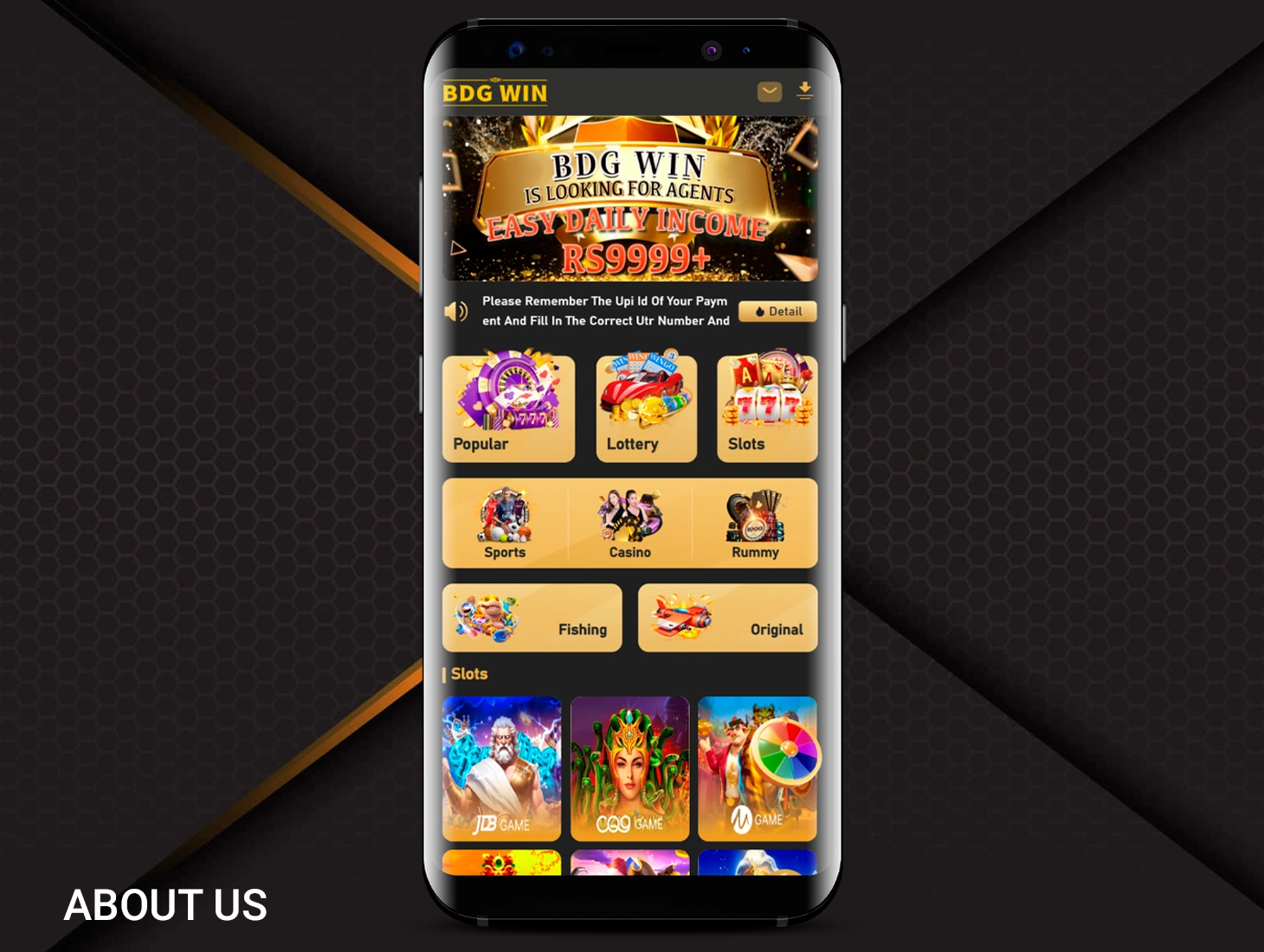 Use the section on the BDGWin platform called About Us to get more information about the brand