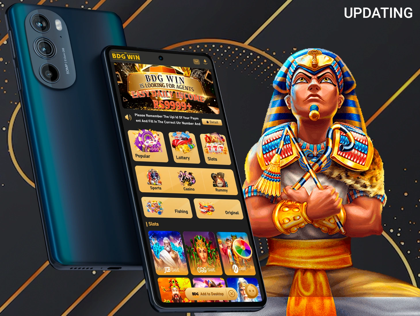 Thanks to BDG Win update you can play your favorite games and bet on sports